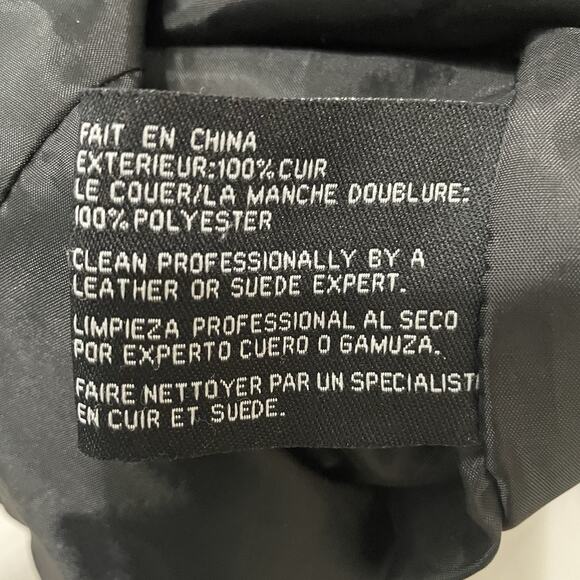 Excelled Collection Vest Men Size XL Black Genuine Leather Motorcycle Biker Moto - Picture 9 of 9